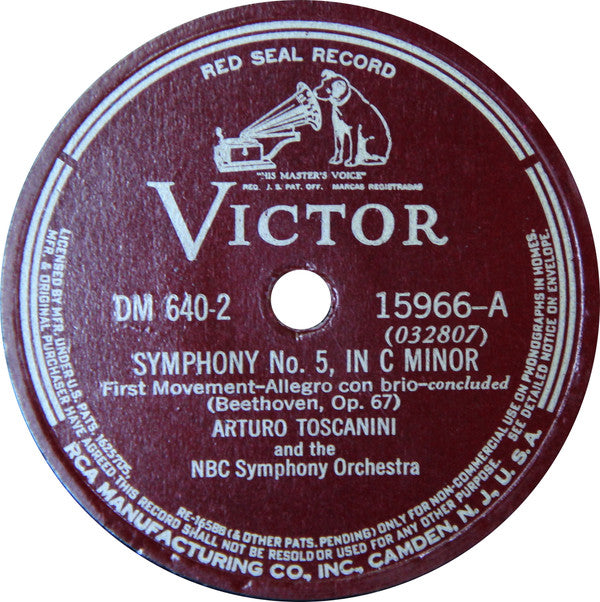 Ludwig Van Beethoven - Fifth Symphony | Very Good (VG) Very Good Plus (VG+)-The Happy Cap