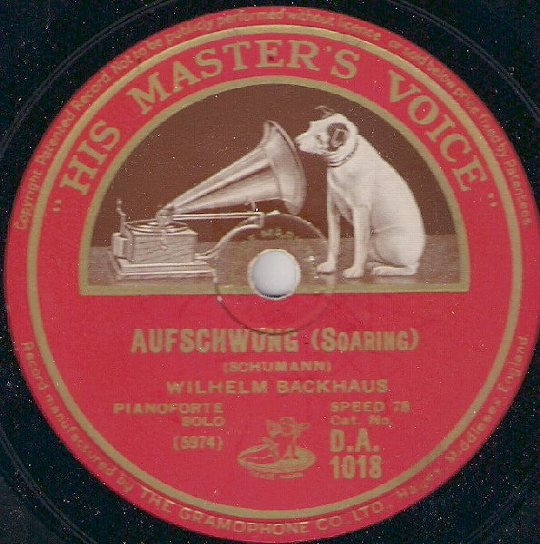 Wilhelm Backhaus - Tango / Aufschwung | Near Mint (NM) Generic-The Happy Cap