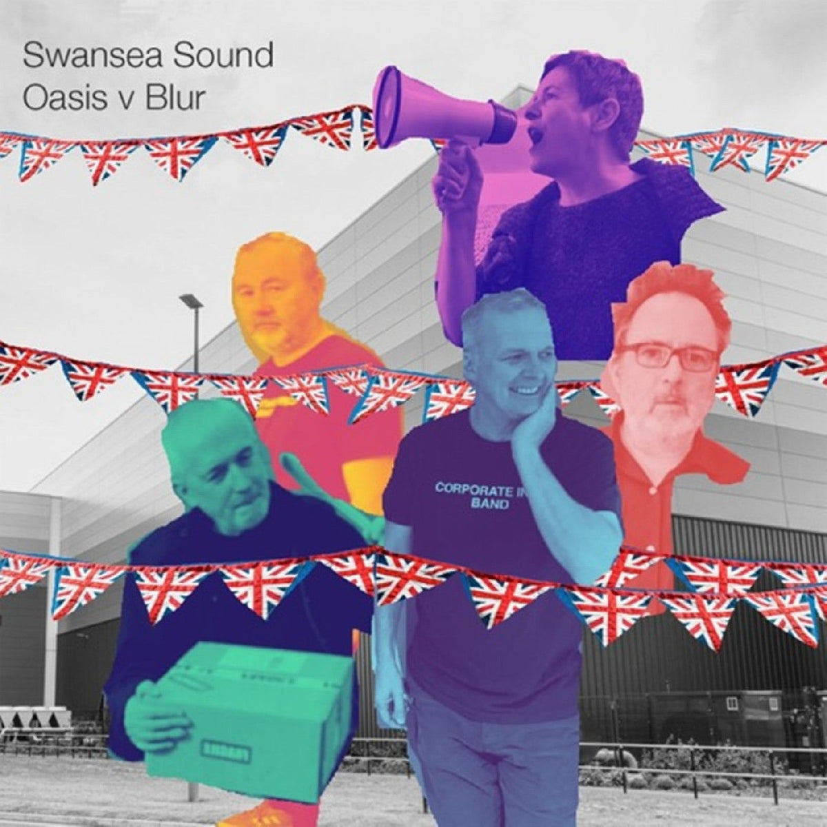 Swansea Sound - Oasis v Blur / Pacio'r Fan (INDIE EXCLUSIVE, PURPLE VINYL 7") | Mint (M) Mint (M)-The Happy Cap