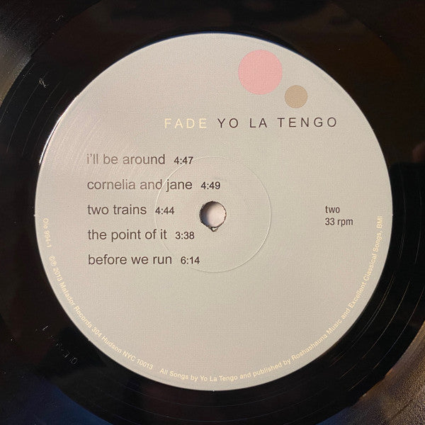 Yo La Tengo - Fade (VINYL) | Mint (M) Mint (M)-The Happy Cap