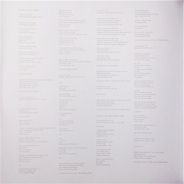 Robert Wyatt - Comicopera (2xVINYL) | Near Mint (NM) Near Mint (NM)-The Happy Cap