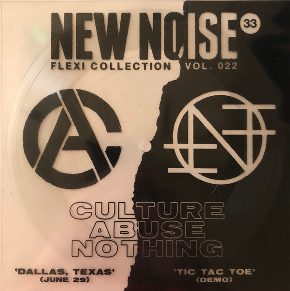 Culture Abuse - Culture Abuse / Nothing *7" PICTURE FLEXI* | Near Mint (NM) Near Mint (NM)-The Happy Cap