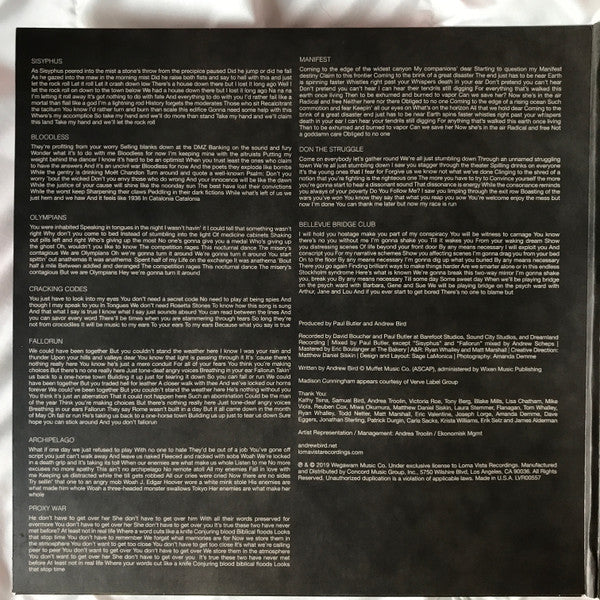 Andrew Bird - My Finest Work Yet | Mint (M) Mint (M)-The Happy Cap