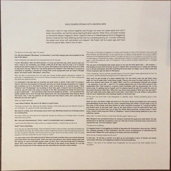 Andrew Bird - My Finest Work Yet | Mint (M) Mint (M)-The Happy Cap
