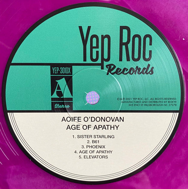 Aoife O'Donovan - Age Of Apathy | Mint (M) Mint (M)-The Happy Cap
