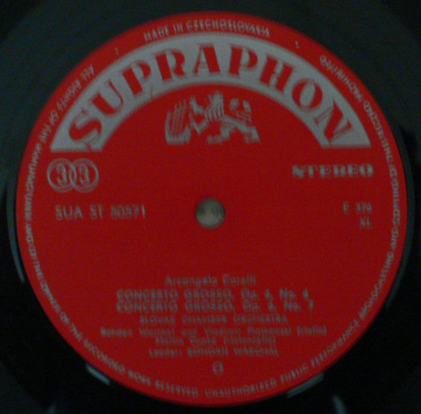 Arcangelo Corelli - Bratislava Chamber Ensemble, B - Quatre Concerti Grossi | Very Good Plus (VG+) Near Mint (NM)-The Happy Cap