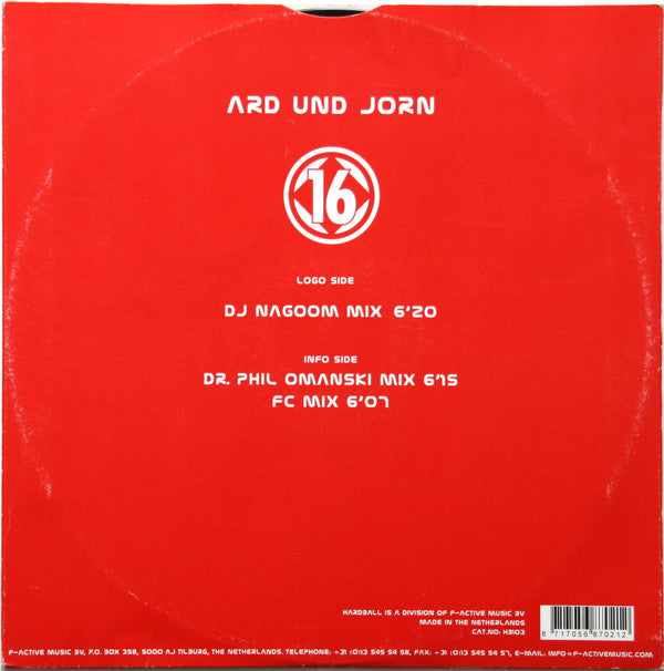 Ard Und Jorn - 16 | Very Good (VG) Very Good (VG)-The Happy Cap