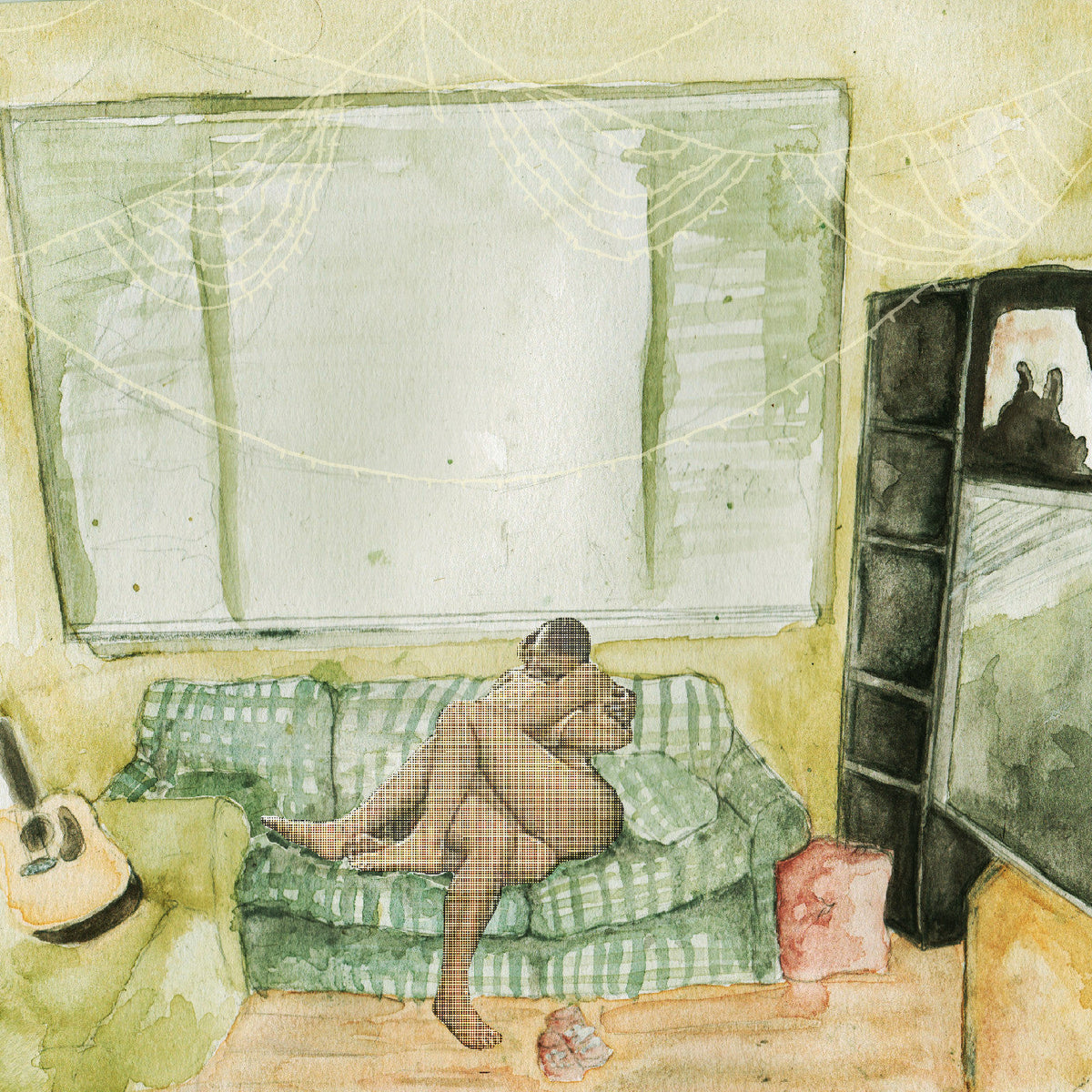 Awakebutstillinbed - What People Call Low Self-Esteem Is Really Just Seeing Yourself The Way That Other People See You (Forest Green & Sea Glass Split VINYL) | Mint (M) Mint (M)-The Happy Cap