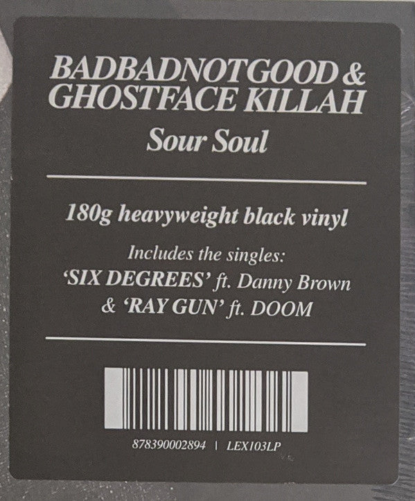 BadBadNotGood & Ghostface Killah - Sour Soul | Mint (M) Mint (M)-The Happy Cap