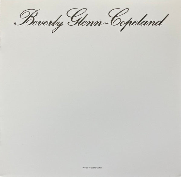 Beverly Glenn-Copeland - Beverly Glenn-Copeland | Mint (M) Mint (M)-The Happy Cap