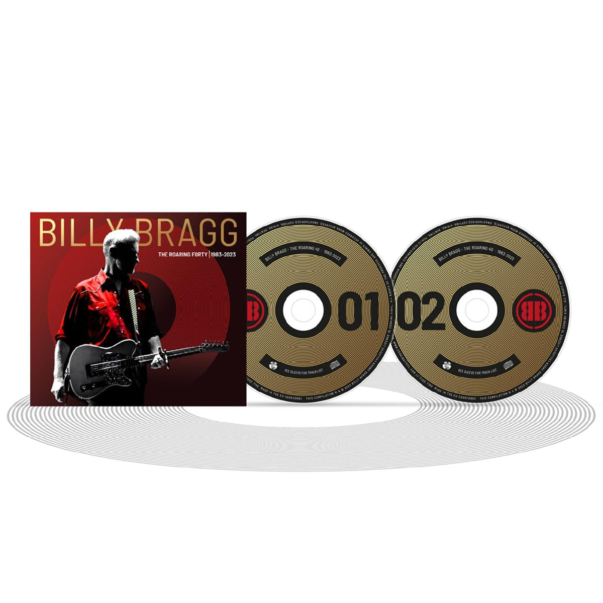Billy Bragg - The Roaring Forty | 1983-2023 (Deluxe Edition 2xCD) | Mint (M) Mint (M)-The Happy Cap