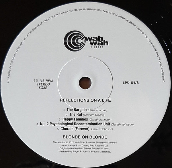 Blonde On Blonde (2) - Reflections On A Life (VINYL) | Mint (M) Mint (M)-The Happy Cap