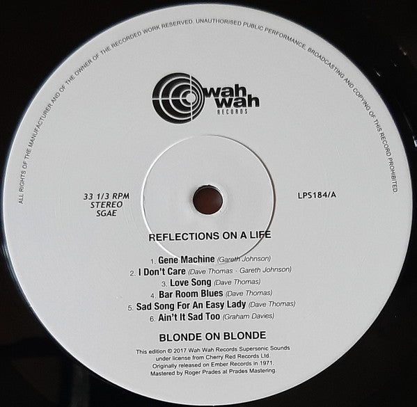 Blonde On Blonde (2) - Reflections On A Life (VINYL) | Mint (M) Mint (M)-The Happy Cap