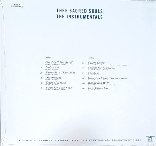 Thee Sacred Souls - The Instrumentals (RED VINYL) | Mint (M) Mint (M)-The Happy Cap