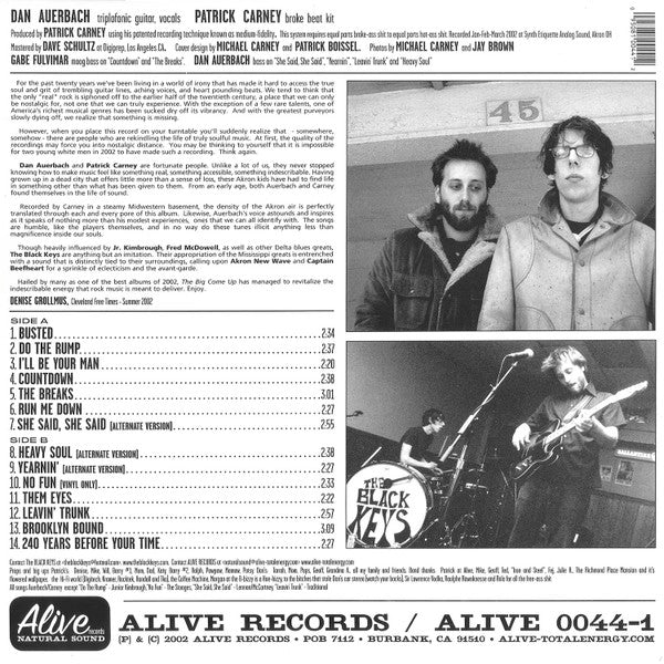 The Black Keys - The Big Come Up | Mint (M) Mint (M)-The Happy Cap