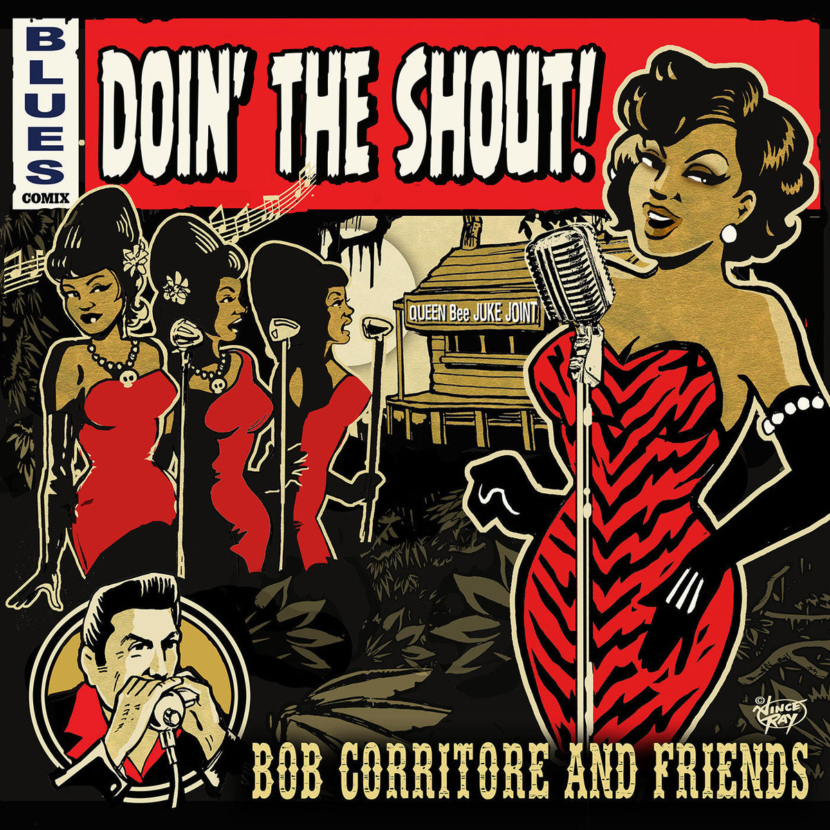 Bob & Friends Corritore - Doin' The Shout! (CD) | Mint (M) Mint (M)-The Happy Cap