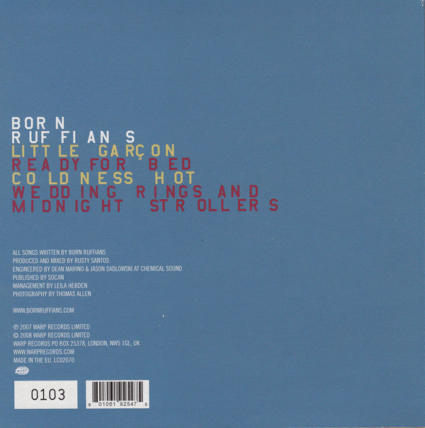 Born Ruffians - Little Garçon | Mint (M) Mint (M)-The Happy Cap