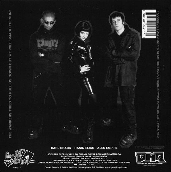 Atari Teenage Riot - Deutschland Has Gotta Die! / Riot 1996 (7") | Near Mint (NM) Near Mint (NM)-The Happy Cap