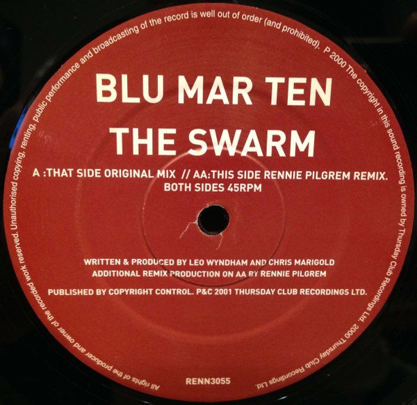 Blu Mar Ten - The Swarm (VINYL) | Near Mint (NM) Near Mint (NM)-The Happy Cap