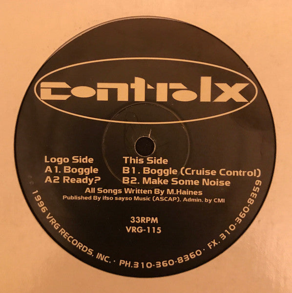 Control X - Boggle (12" VINYL) | Near Mint (NM) Generic-The Happy Cap