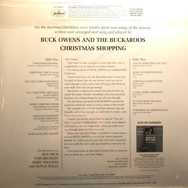 Buck Owens And His Buckaroos - Christmas Shopping | Mint (M) Mint (M)-The Happy Cap