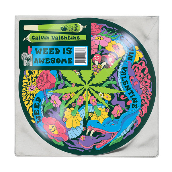 Calvin Valentine - Weed Is Awesome (PICTURE VINYL LP) | NEW Mint (M) Mint (M)-The Happy Cap