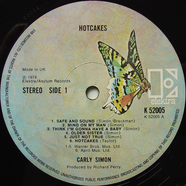 Carly Simon - Hotcakes | Near Mint (NM) Near Mint (NM)-The Happy Cap