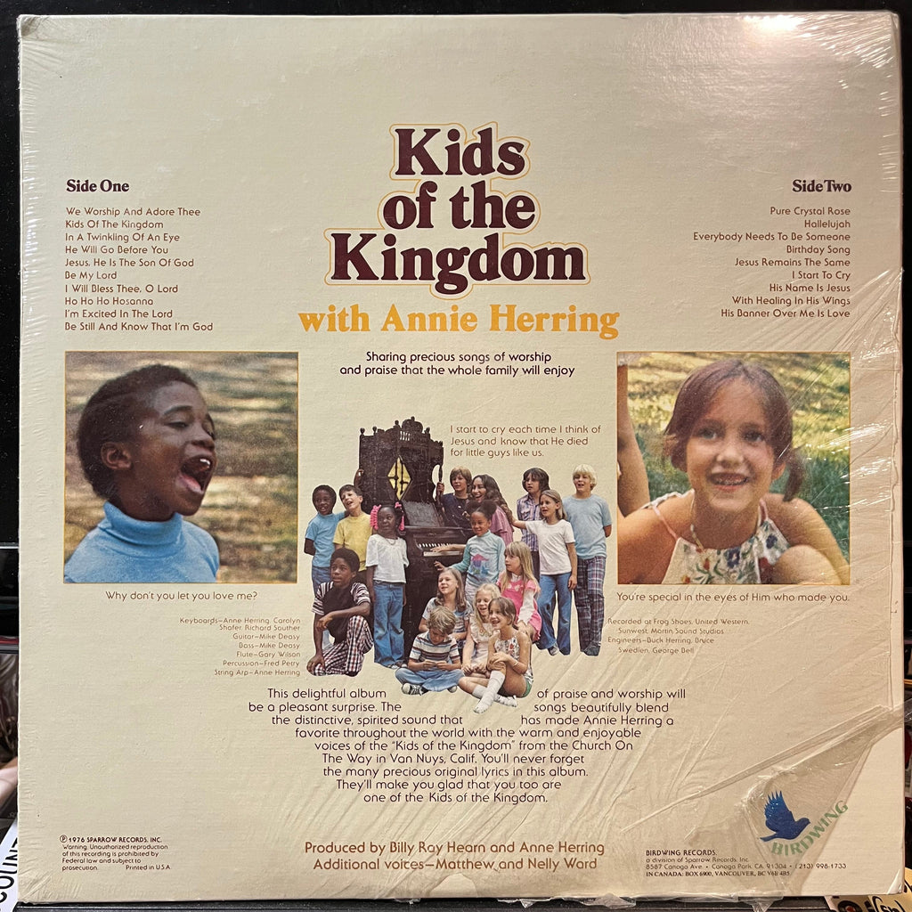 Kids Of The Kingdom - Sharing Songs Of Worship For All Ages (VINYL) | Mint (M) Near Mint (NM)-The Happy Cap