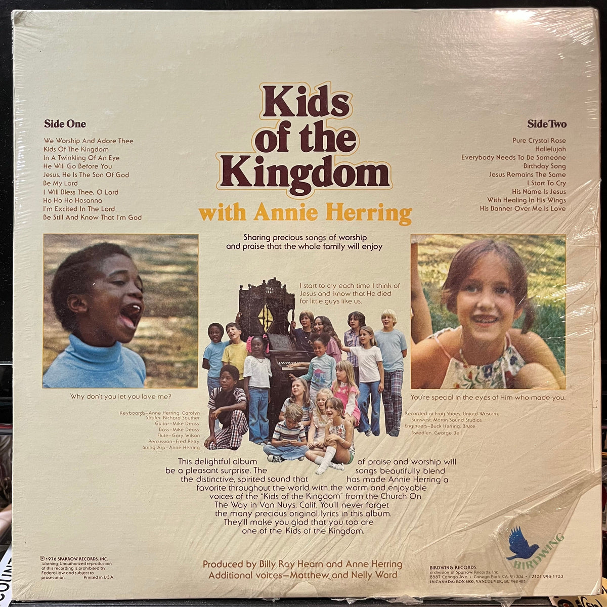 Kids Of The Kingdom - Sharing Songs Of Worship For All Ages (VINYL) | Mint (M) Near Mint (NM)-The Happy Cap