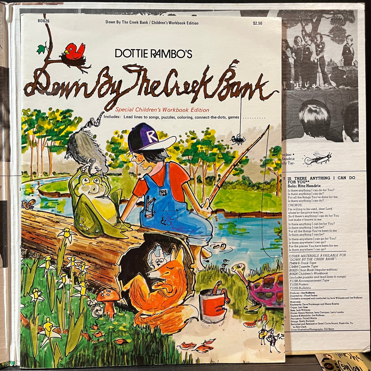 Dottie Rambo - Down By The Creek Bank (VINYL & BOOK)*SIGNED* | Excellent+ (EX+) Excellent+ (EX+)-The Happy Cap