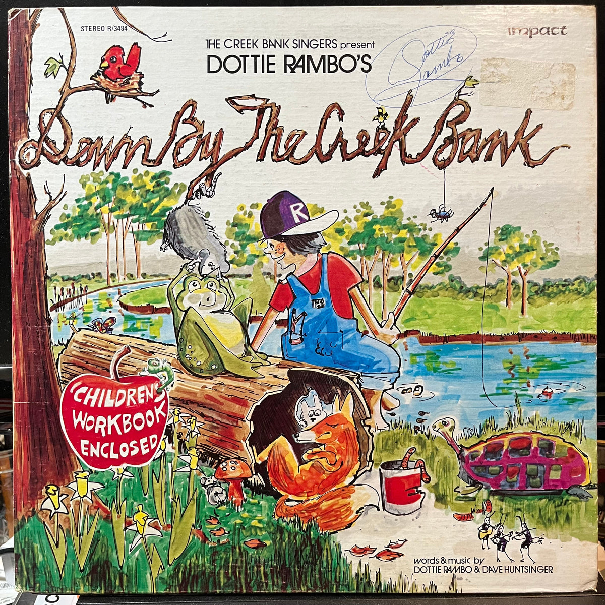 Dottie Rambo - Down By The Creek Bank (VINYL & BOOK)*SIGNED* | Excellent+ (EX+) Excellent+ (EX+)-The Happy Cap