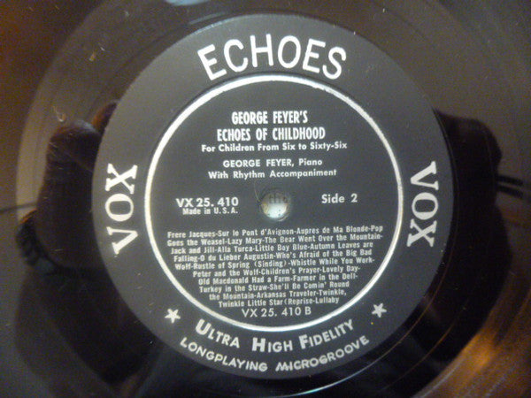 George Feyer - Echoes Of Childhood | Excellent (EX)-The Happy Cap