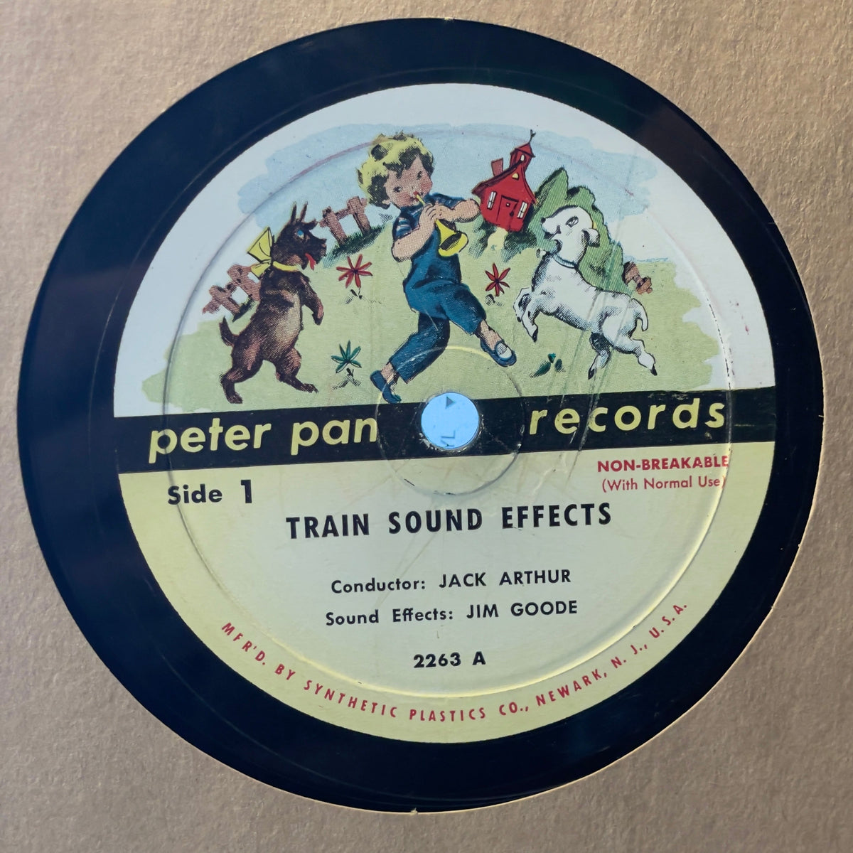 Jack Arthur - Train Sound Effects (78RPM 10" VINYL) | Generic-The Happy Cap