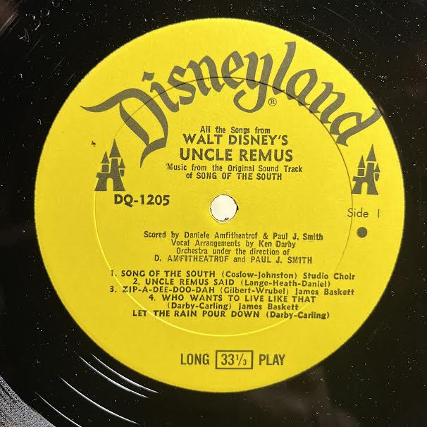 Various - All The Songs From Walt Disney's Uncle Remus (VINYL) | Near Mint- (NM-)-The Happy Cap