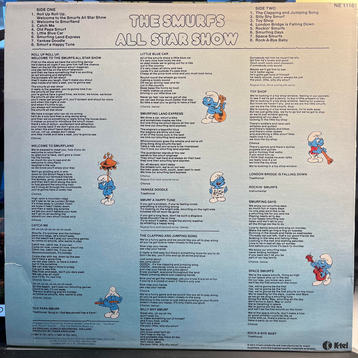 The Smurfs (2) - The Smurfs All Star Show *NEW ZEALAND* | Near Mint (NM) Near Mint (NM)-The Happy Cap