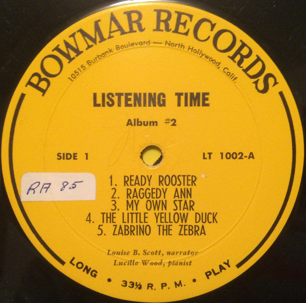 Louise Binder Scott - Listening Time Stories Album No. 2 | Near Mint (NM) Excellent (EX)-The Happy Cap