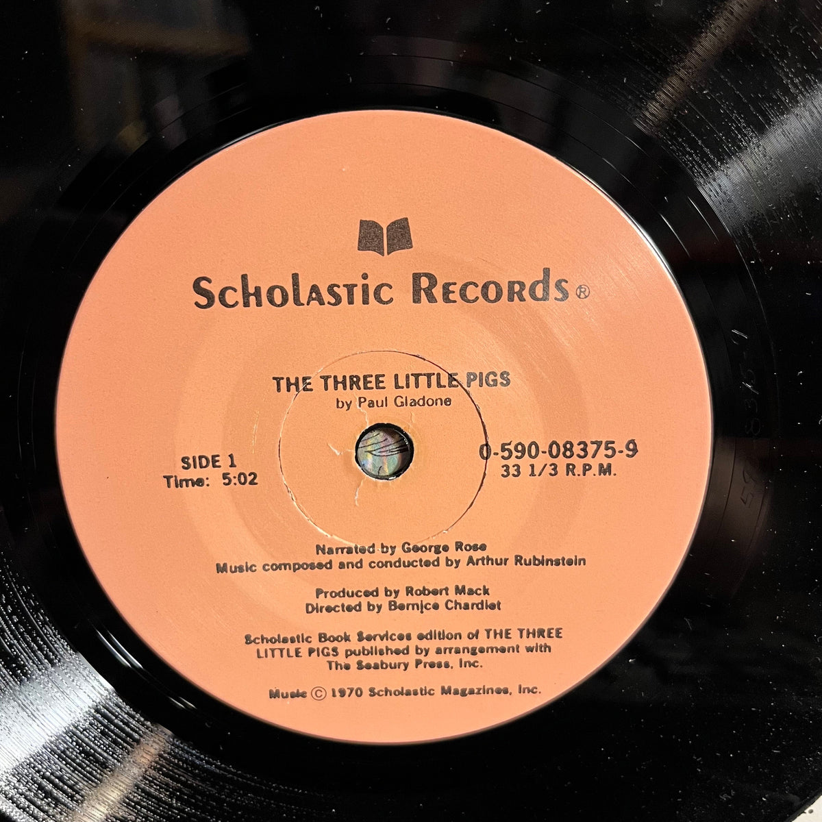 Paul Galdone - The Three Little Pigs 7" | Near Mint (NM) Near Mint (NM)-The Happy Cap