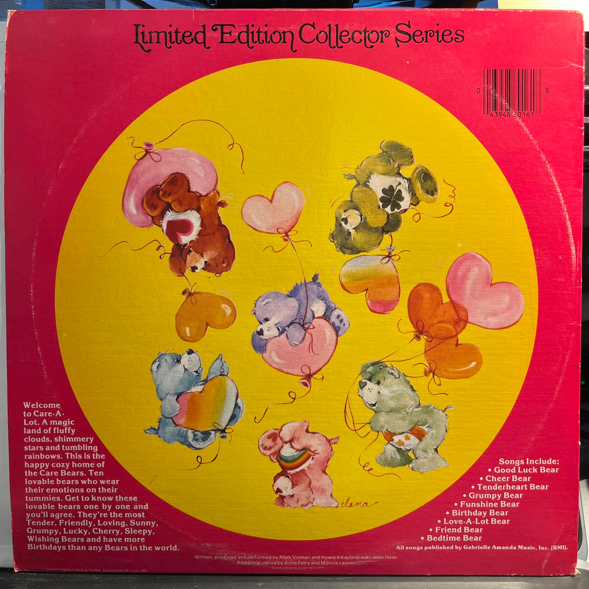 The Care Bears - Introducing The Care Bears *PICTURE LP* | Near Mint (NM) Excellent (EX)-The Happy Cap