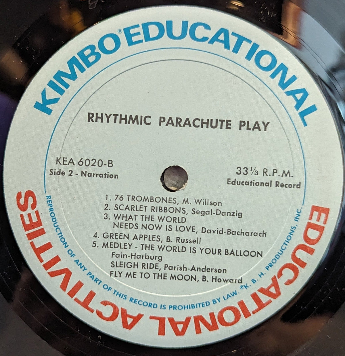 JoAnn Seker - Rhythmic Parachute Play | Near Mint (NM) Excellent (EX)-The Happy Cap