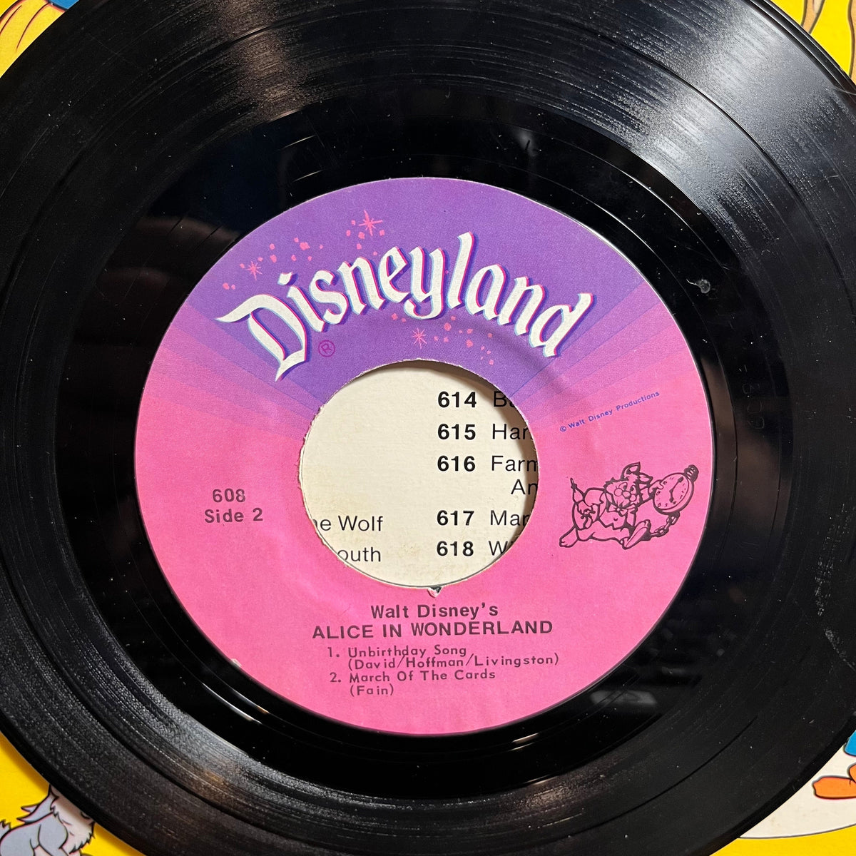 Unknown Artist - Alice In Wonderland (7" VINYL 45) | Very Good Plus (VG+) Excellent (EX)-The Happy Cap