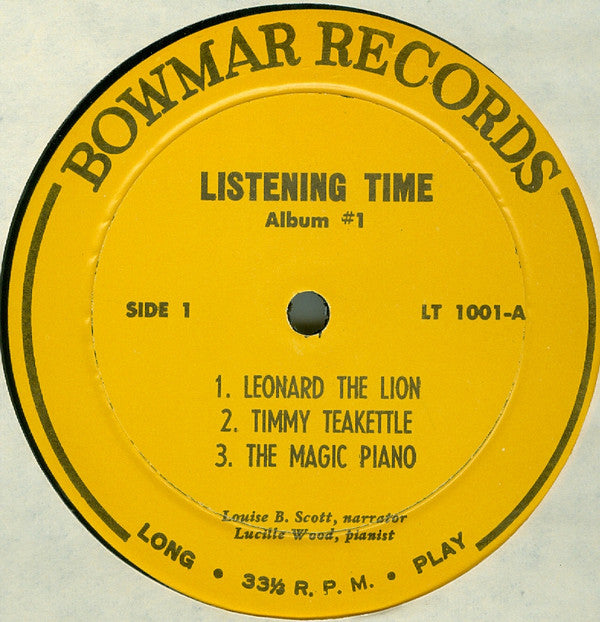 Louise Binder Scott - Listening Time | Very Good Plus (VG+) Near Mint (NM)-The Happy Cap