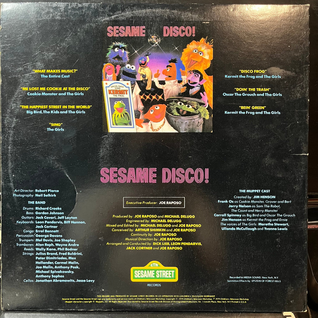 Sesame Street - Sesame Disco! (VINYL LP SESAME STREET CTW 79008 1979) | USED Very Good Plus (VG+)-The Happy Cap