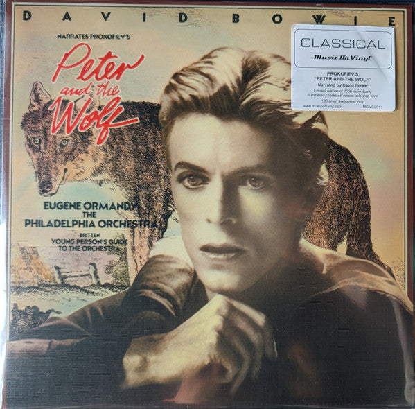 David Bowie & The Philadelphia Orchestra - Peter And The Wolf / Young Person's Guide To The Orchestra (YELLOW VINYL) | Mint (M) Mint (M)-The Happy Cap