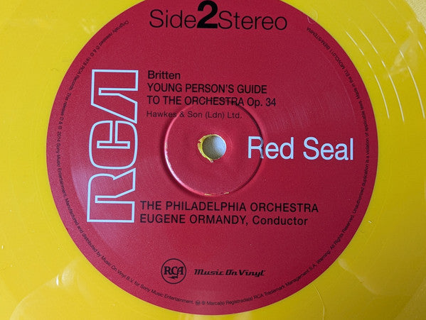 David Bowie & The Philadelphia Orchestra - Peter And The Wolf / Young Person's Guide To The Orchestra (YELLOW VINYL) | Mint (M) Mint (M)-The Happy Cap