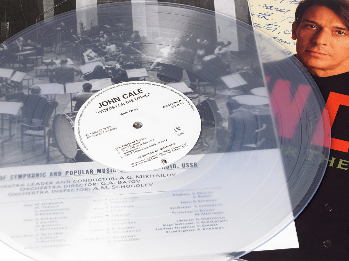 John Cale - Words For The Dying (CLEAR VINYL) | Mint (M) Mint (M)-The Happy Cap