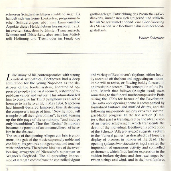 Ludwig van Beethoven - Symphony No. 3 “Eroica” / Overture: “Leonore III” (CD) | Excellent+ (EX+)-The Happy Cap