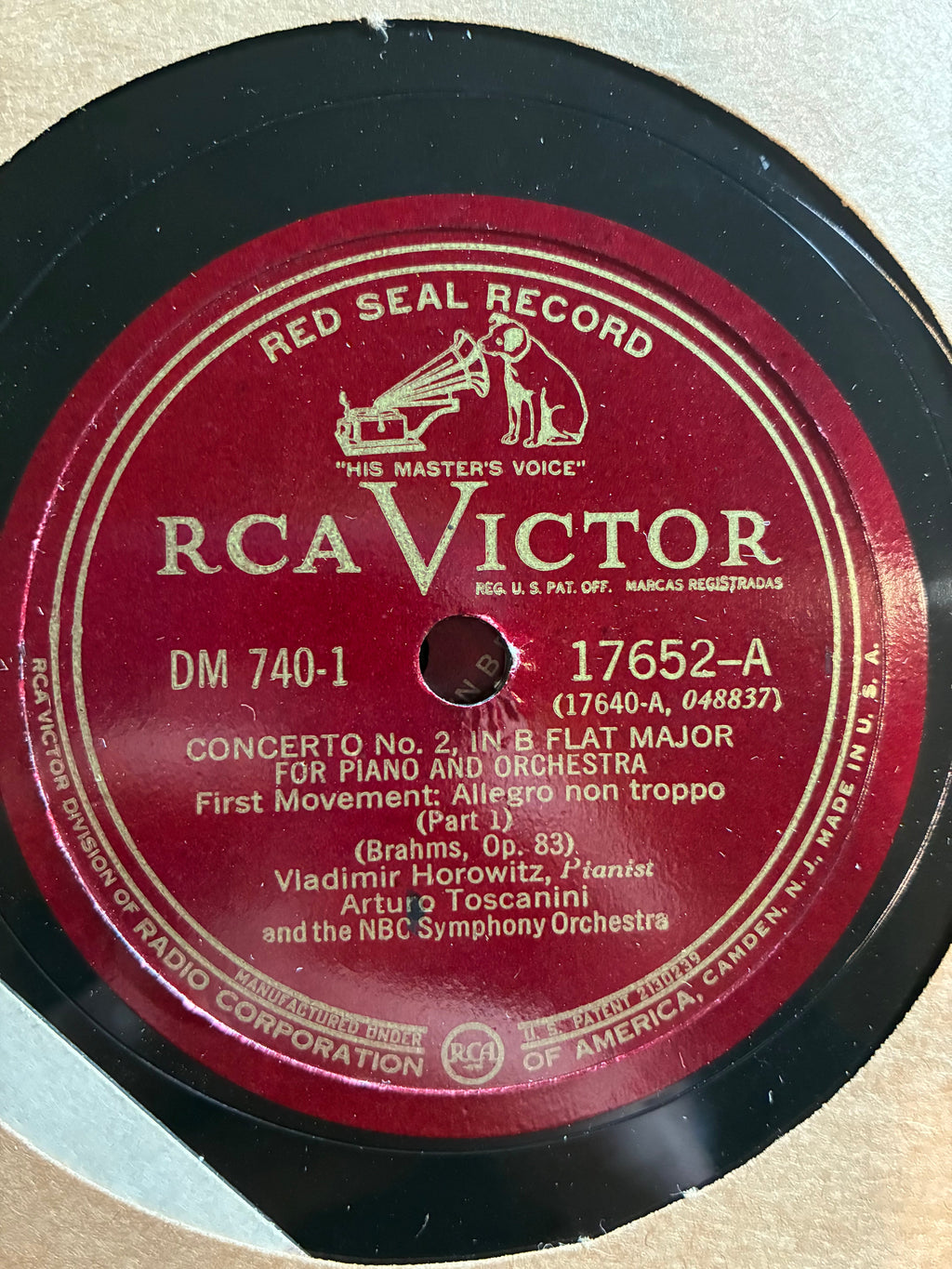Johannes Brahms - Concerto No. 2, In B Flat Major For Piano And Orchestra, Op. 83 (6x SHELLAC *78RPM*) | Near Mint (NM or M-) Very Good Plus (VG+)-The Happy Cap