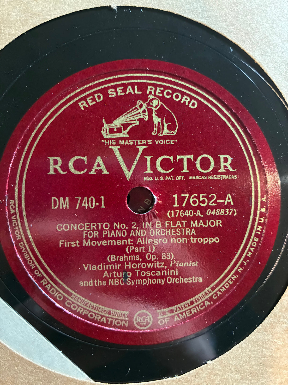 Johannes Brahms - Concerto No. 2, In B Flat Major For Piano And Orchestra, Op. 83 (6x SHELLAC *78RPM*) | Near Mint (NM or M-) Very Good Plus (VG+)-The Happy Cap