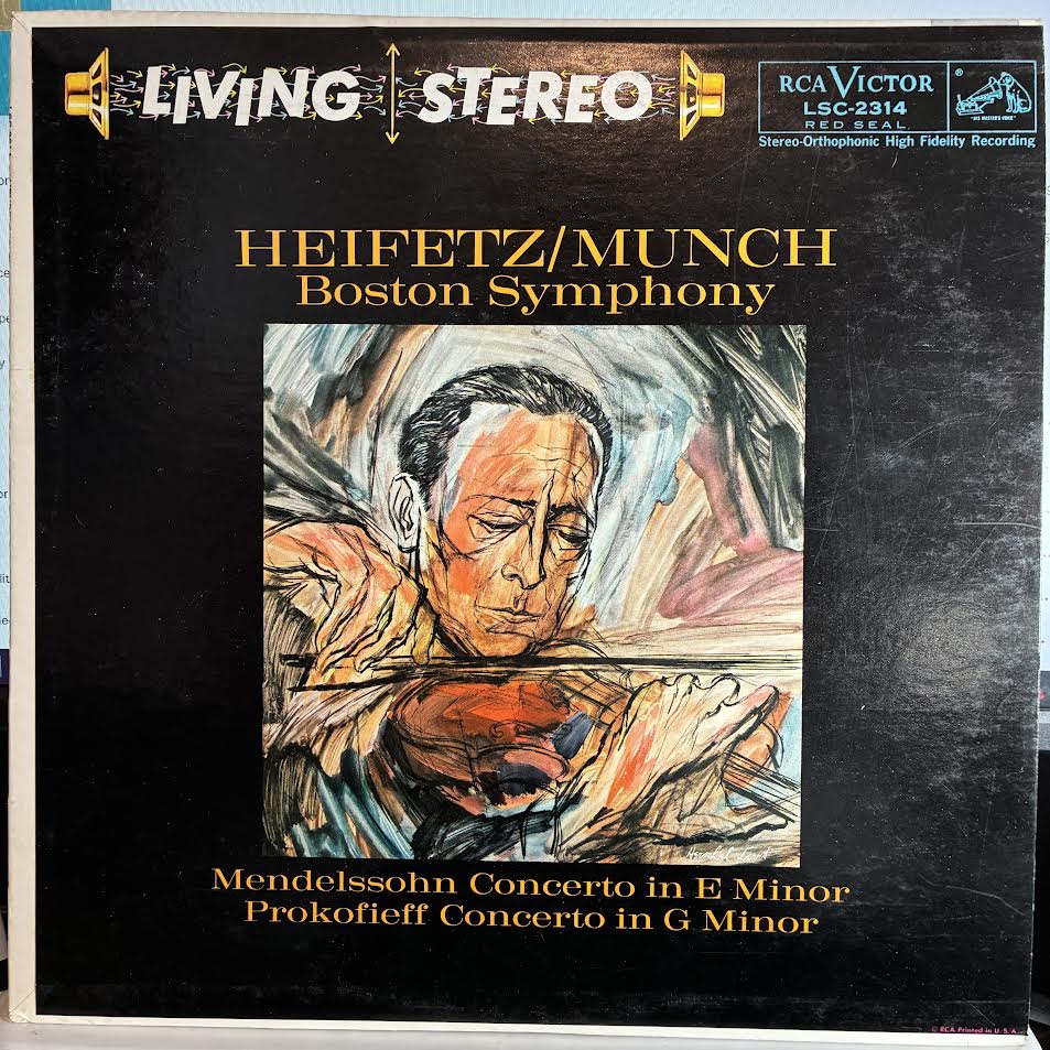 Jascha Heifetz - Concerto In E Minor / Concerto In G Minor (VINYL) | Near Mint (NM or M-) Excellent+ (EX+)-The Happy Cap