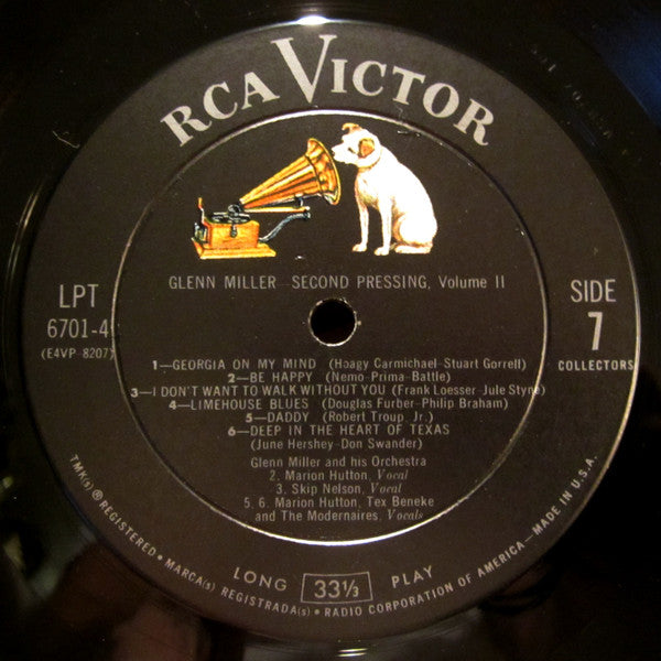 Glenn Miller And His Orchestra - Second Pressing, Volume Two | Near Mint (NM) Near Mint (NM)-The Happy Cap